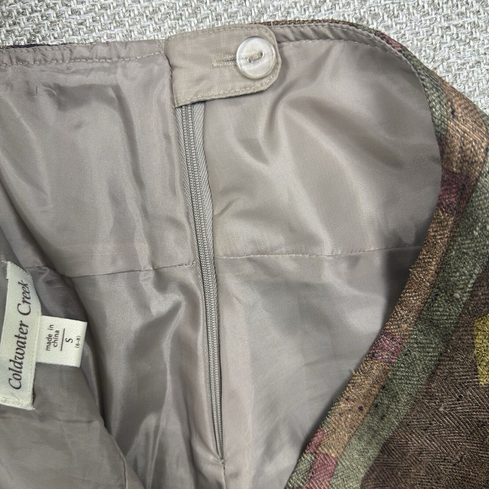Coldwater Creek Skirt S 4-6 Twill Woven Southwest… - image 7